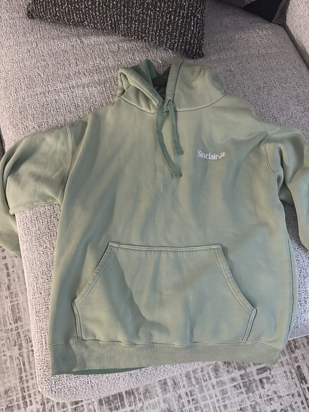 Unisex Brand New Sinclair Sage Green Pullover Hoodie